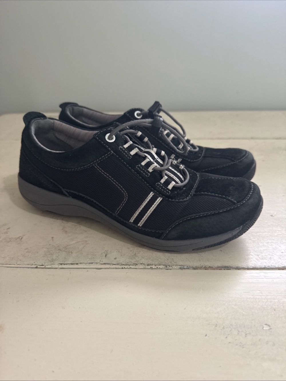 Dansko Black Athletic Lace-Up Sneakers